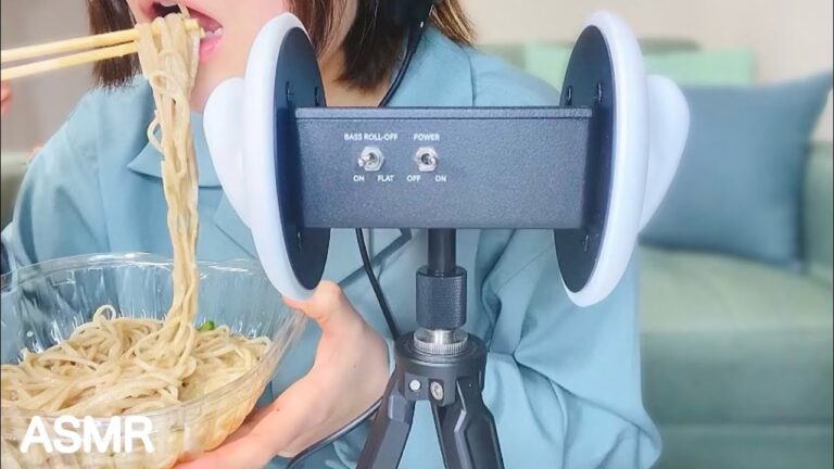 【ASMR-咀嚼音】とろろ蕎麦を食べる音🥢ねばねば〜深夜の食テロ💥/Whisper Voice【苦手な人は見ないでね】