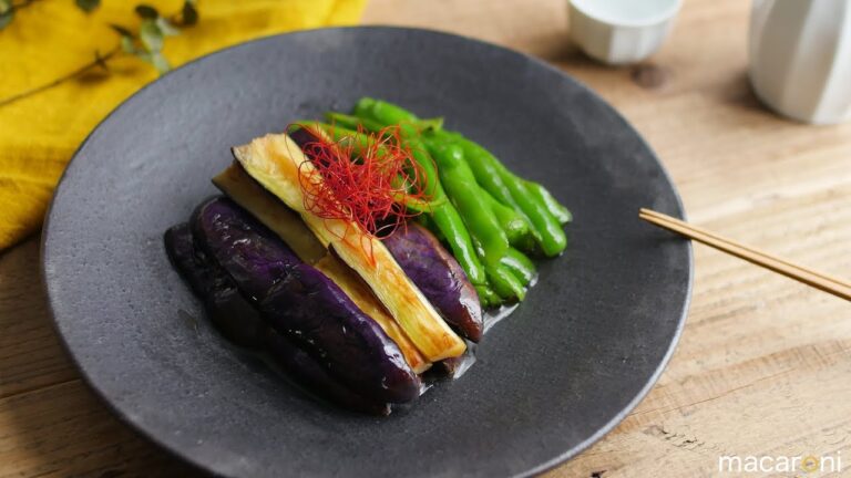 お出汁がじゅわん…！なすとピーマンの中華風焼き浸し のレシピ 作り方
