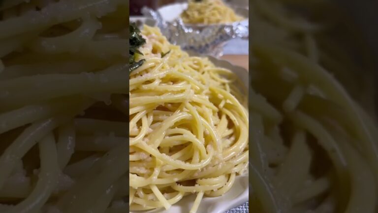 【たらこパスタ】旦那が1番好きな料理‼︎是非おすすめです💪#主婦の日常 #夜ご飯 #晩飯 #献立 #vlog #おうちごはん