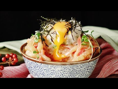 【えびえびえびえべ！】甘エビ特盛丼🦐