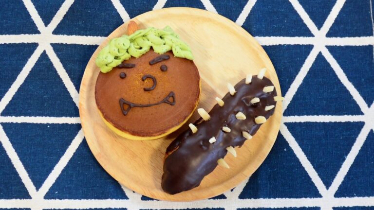 【スイーツレシピ】鬼さんプレート  Plate of ONISAN(demon)