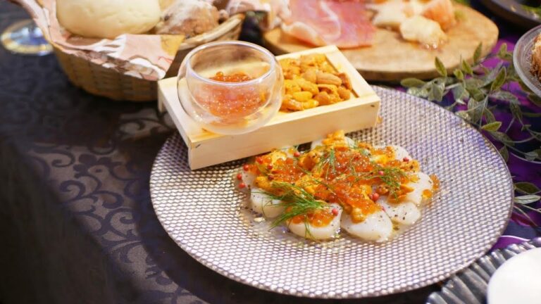 【雲丹いくら帆立カルパッチョ】