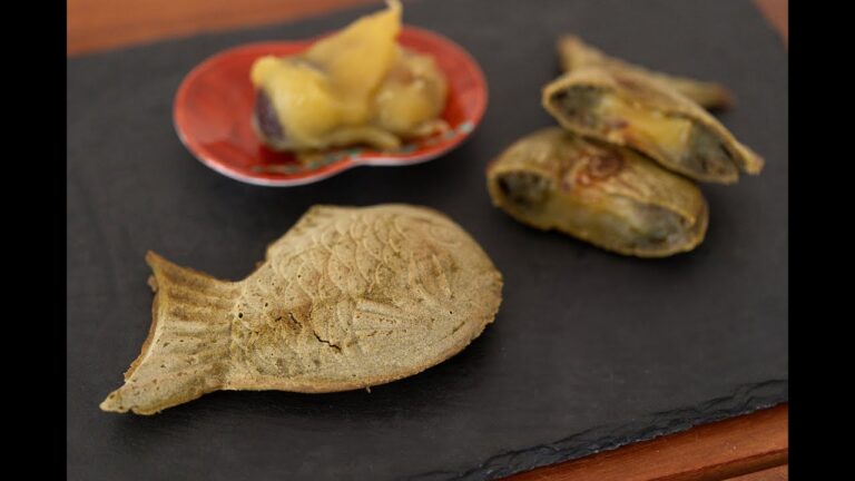 【抹茶たい焼き】栗きんとんを入れて余ったおせちの消費にも（卵・乳製品なし）