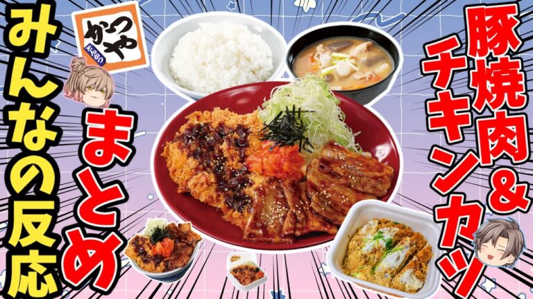 【かつや】『豚焼肉とチキンカツの合盛り』をガチレビュー！話題の新作は本当にうまいのか？【ゆっくり解説】