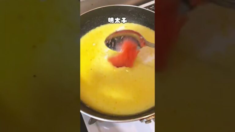 虜になること間違いなし明太子クリームうどん！#shorts #明太子 #明太子うどん #こえびりん #簡単レシピ