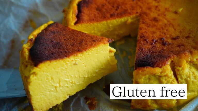 【生クリームなし】かぼちゃバスクチーズケーキ｜グルテンフリー｜米粉スイーツ｜甘酒で砂糖控えめ