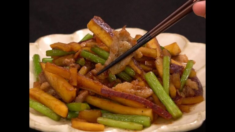 にんにくの芽とさつまいもの焼肉風 ｜ moguna[モグナ]