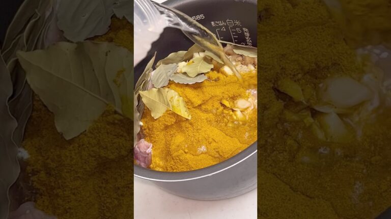 寝る前に仕込む炊飯器カレー  #グルテンフリー