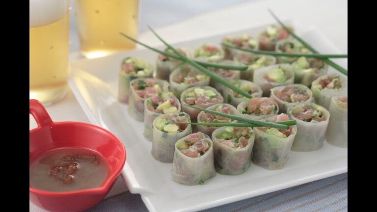 マグロのタルタル 生春巻き　作り方　 【おつまみレシピ Vol.13】