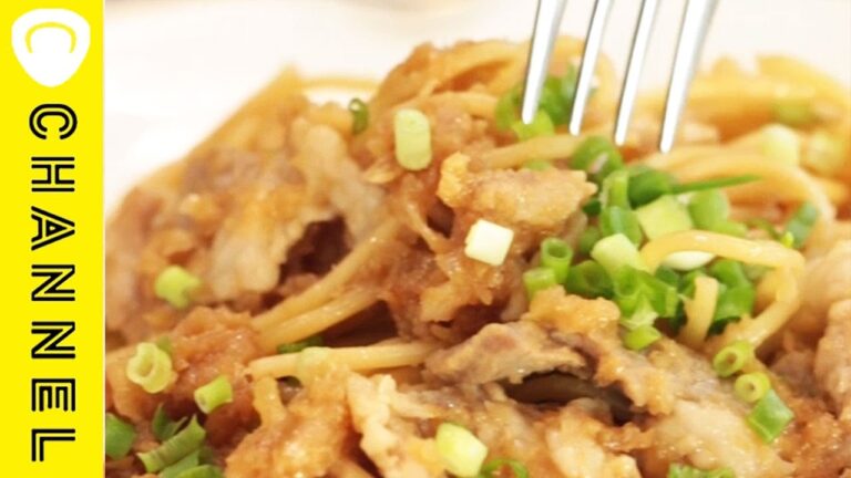 豚肉の和風おろしステーキ Japanese style grilled steak of pork