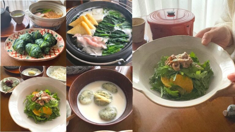 青菜をたっぷり使った和食献立３日分【簡単６レシピ】