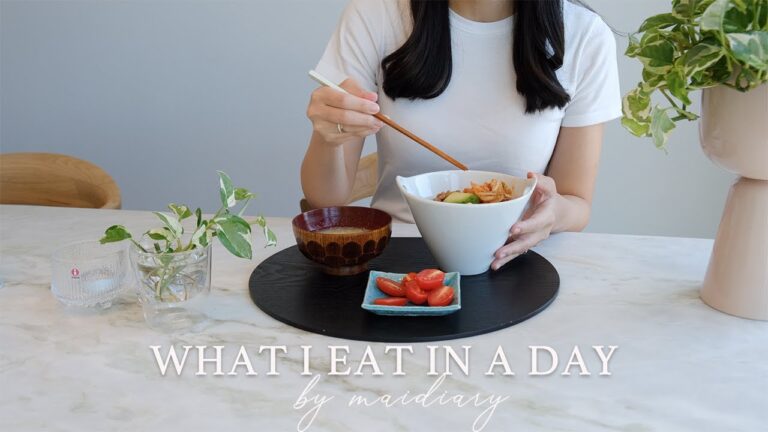 家が整うと心も整う習慣｜平日の簡単朝昼晩ごはん【What I eat in a day】 | 料理vlog | cozy home