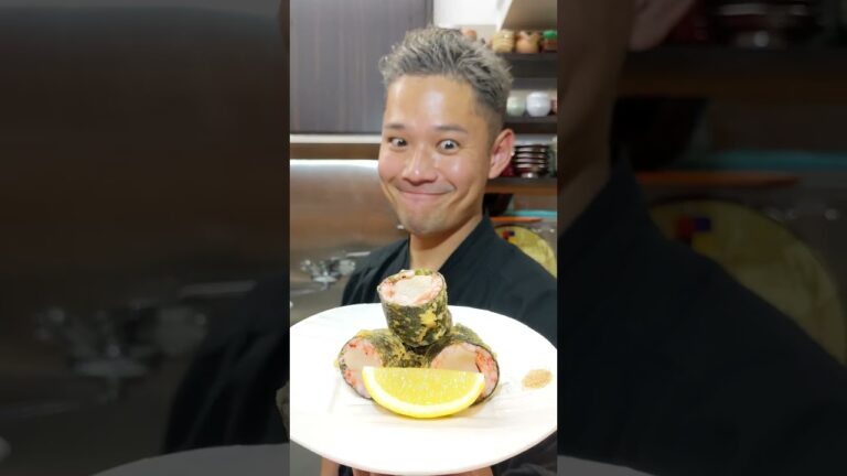 見た目も抜群!!【生桜エビとホタテ】で美味すぎる磯辺揚げ