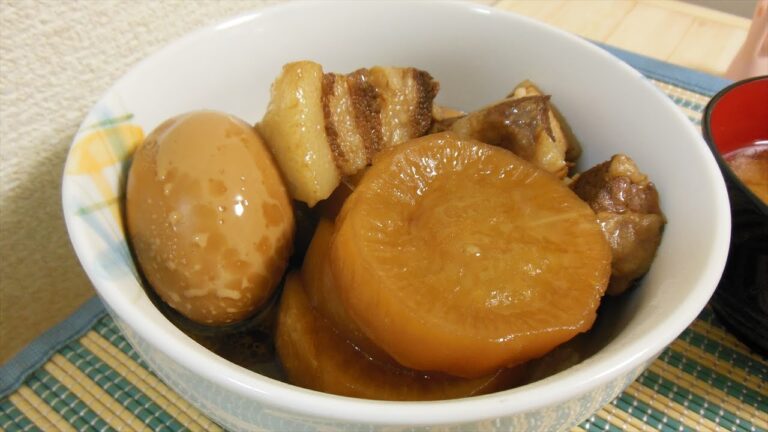 【簡単レシピ】豚の角煮の作り方【圧力鍋でとっても簡単】【Boiled pork】