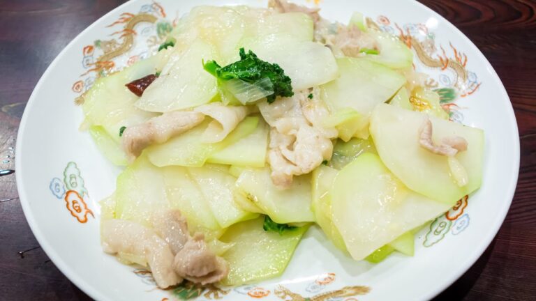 中華楼012 ショート版　コールラビと豚肉の炒め