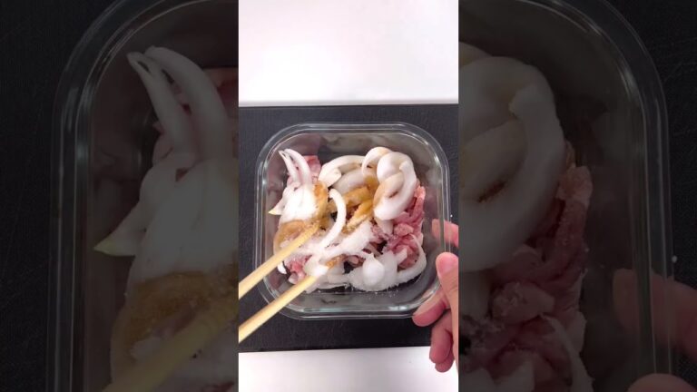 レンジにおまかせ！豚コマ肉ですき焼き丼