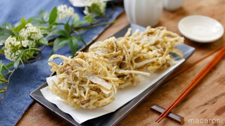 【ごぼうのかき揚げ】食材はごぼう1つ！サクサク食感がやみつきに♪｜macaroni（マカロニ）