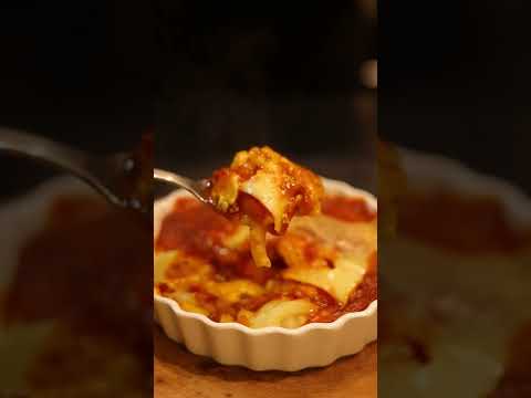 【冷凍うどんのラザニア風】