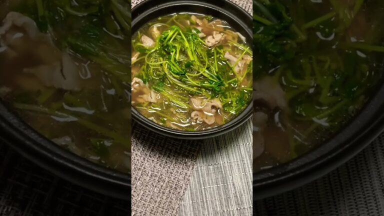 【豆苗と春雨のフォー風スープ】#shorts  ＃料理　#健康  #かんたんレシピ