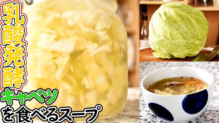 【発酵レシピ】乳酸キャベツの【野菜を食べるスープ】20kg痩せたのは必死に腸活を頑張ったからかな！？