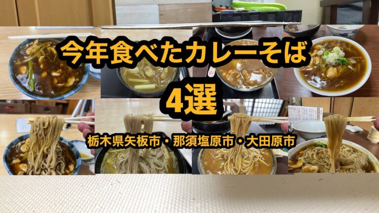 今年食べたカレーそば4選！【栃木県】矢板市・那須塩原市・大田原市