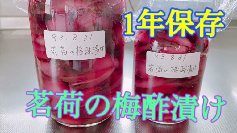 茗荷の梅酢漬け　1年保存　恵方巻き　おにぎり