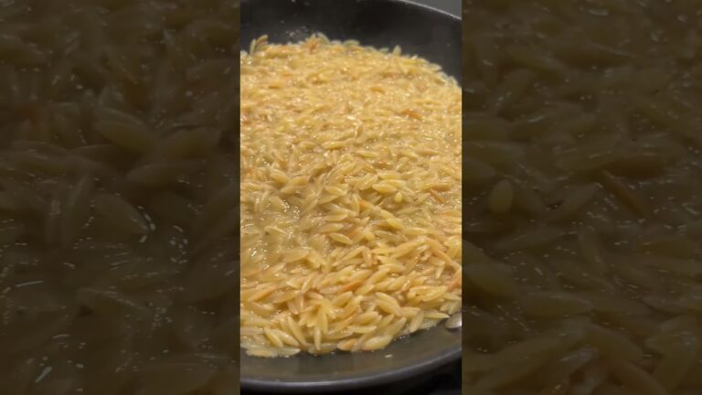 Onepot Orzo Pasta mit Pilzen & Parmesan😍 #Shorts #Onepot