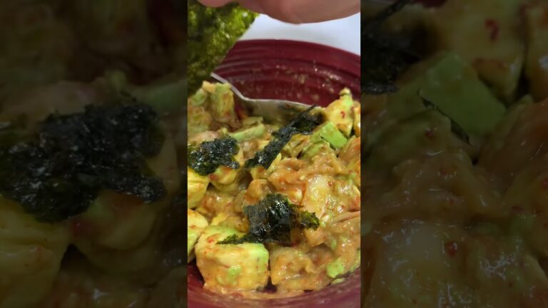 【簡単パパ飯】アボガドキムチ。クリームチーズを添えて #cooking #recipe