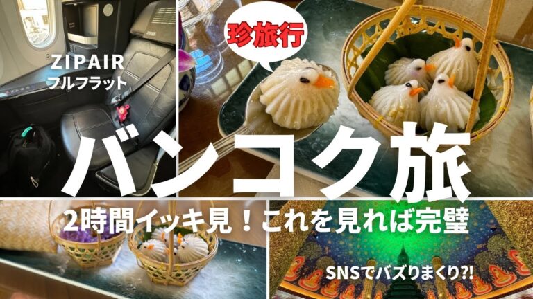 【バンコク旅行充実ルート完全版】絶品ご飯/全部自力で行く珍道中/ひとりぼっち旅/心震える感動⁈の旅