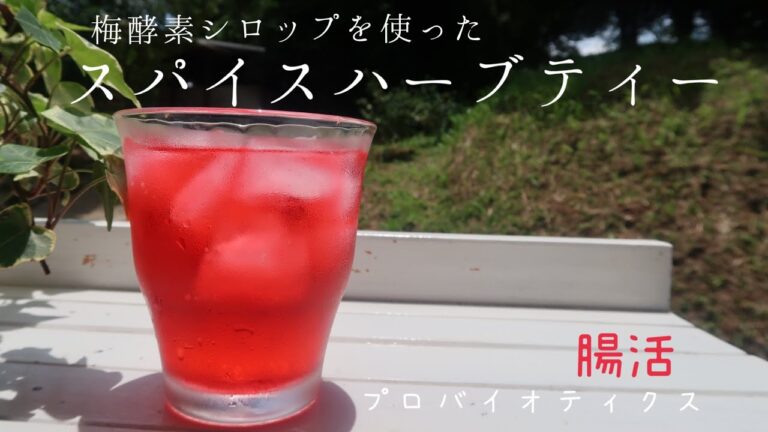 【梅酵素シロップ】とスパイスハーブティー｜クエン酸でスッキリ爽快！夏の暑さを乗り切れるハーブティー！冬はホットで美味しい #ハーブティー #梅シロップ #スパイス