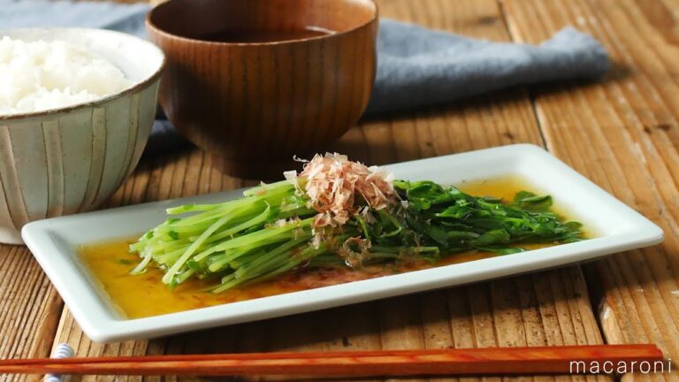 電子レンジで簡単♪豆苗のおひたし