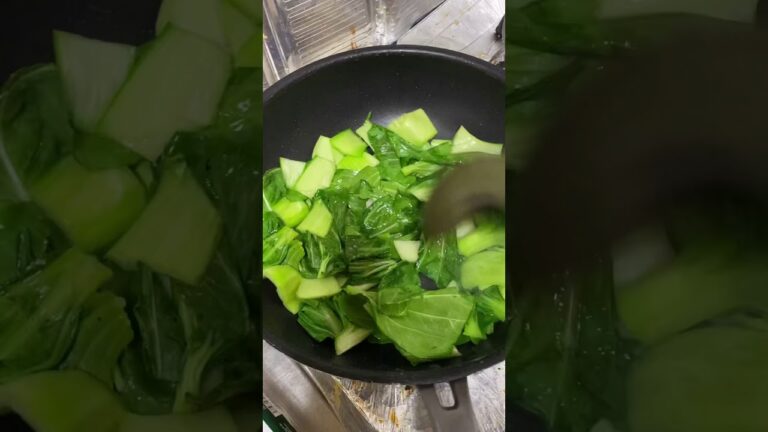 チンゲン菜卵炒め