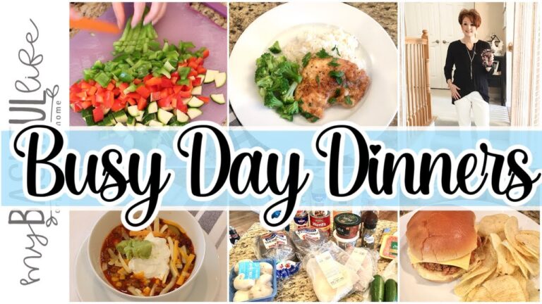 BUSY DAY DINNERS Easy Recipes for Busy Day Meals