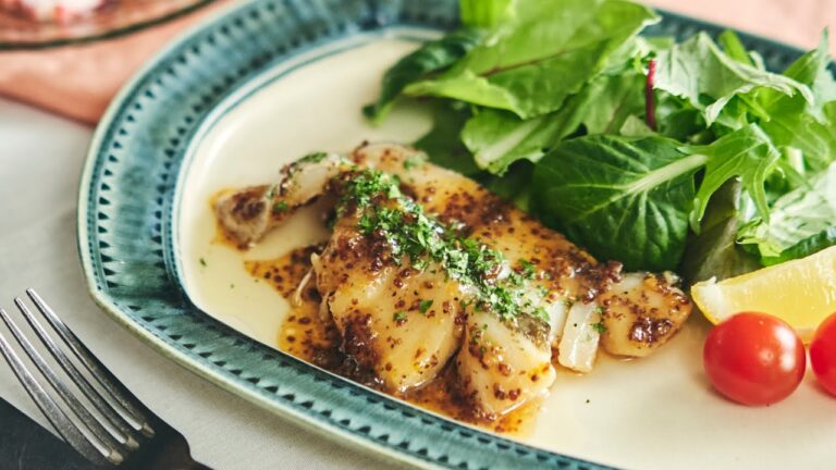 メープルシロップで作る洋風ソース♪白身魚のソテー