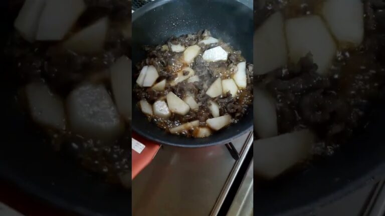 20230202 094903 　我が家のメイン料理は里芋の牛肉炒め⁈