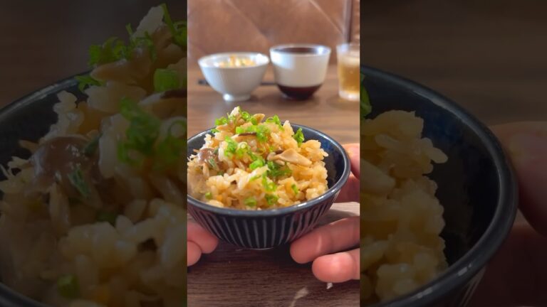 【ただ入れるだけ炊き込みご飯🍚】たっぷりキノコの炊き込みご飯