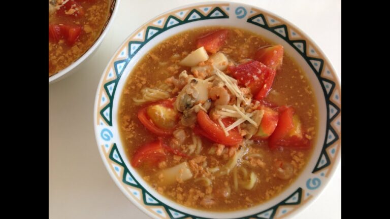 【インスタントラーメン簡単レシピ】ブイヤベース風みそラーメン♪　How to Make　bullabesa Ramen noodles