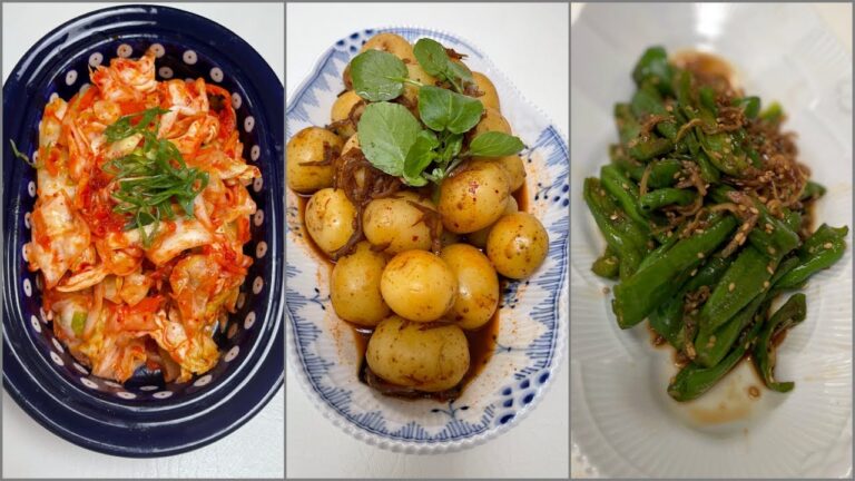 1人分がすぐ出来る【春キャベツのキムチ】韓国の作り置き惣菜 ミッパッチャン」新じゃがの甘辛煮、ししとう炒め