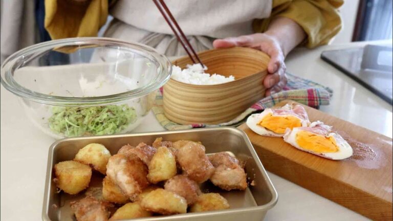 【３品弁当】旦那イチコロおかず！じゃがいもの明太子大葉チキン＃861