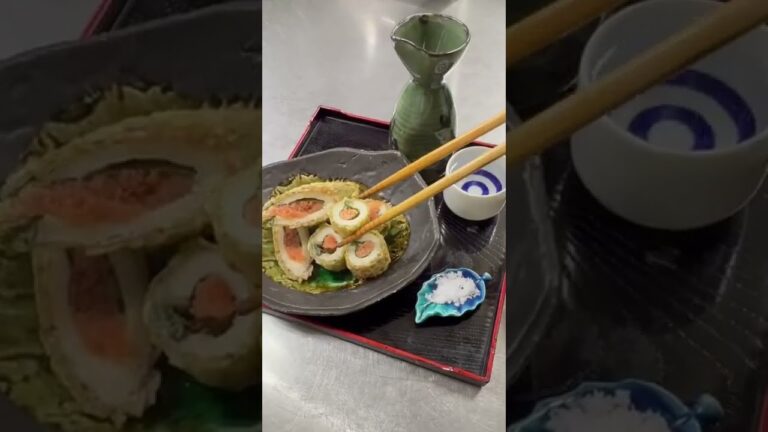 女将の竹輪明太おつまみ天ぷら