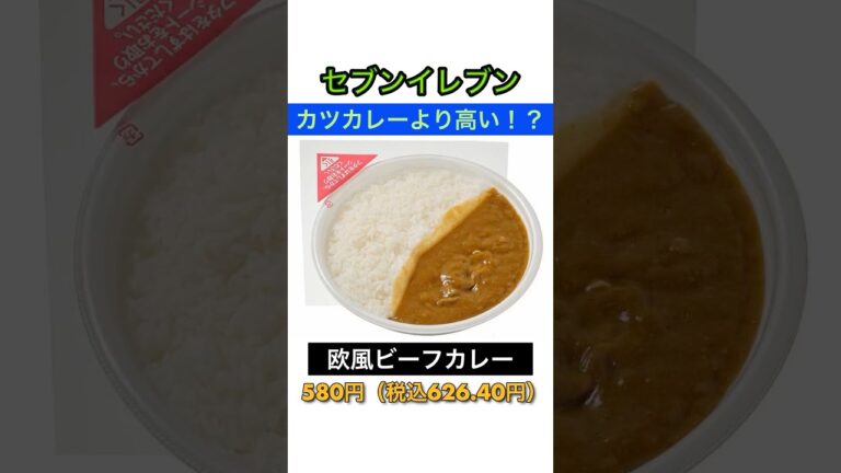 【カツカレーより高いやん】セブンイレブン「欧風ビーフカレー」味は良かった