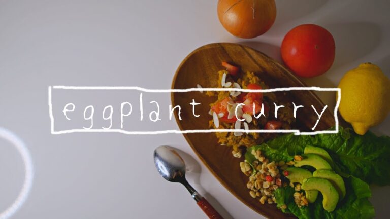 【カレー】男のスパイスカレー教室 ナスカレーを作る