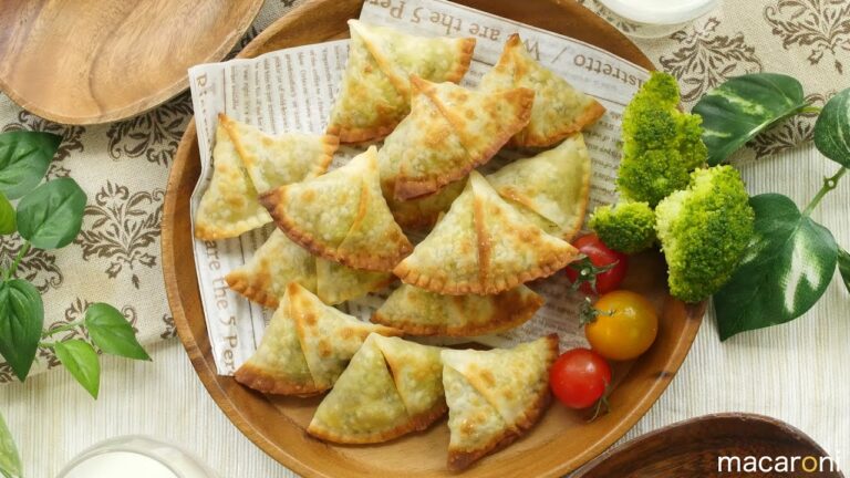 餃子の皮で 簡単！ぷちっとコーンの揚げない カレー サモサ のレシピ 作り方