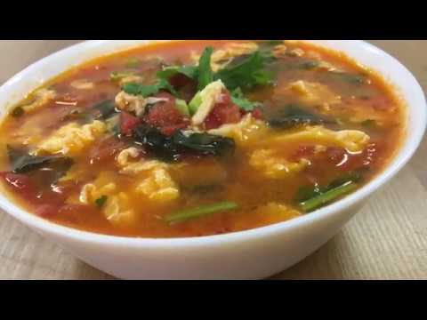 [中国家庭料理] トマトと卵のスープ　さっぱり系 中華料理　1802