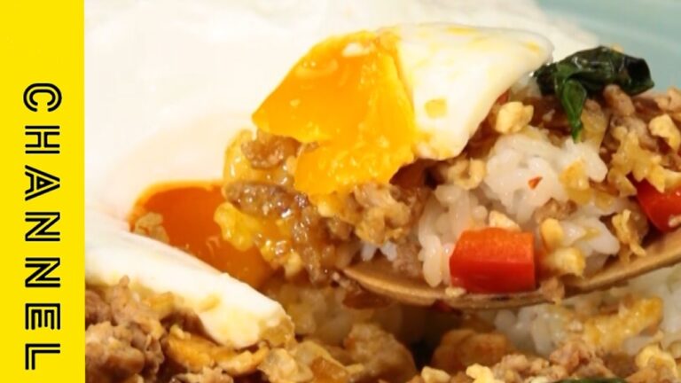 豆腐でヘルシー！本格ガパオライス | Spicy Basil Rice with Fried Egg