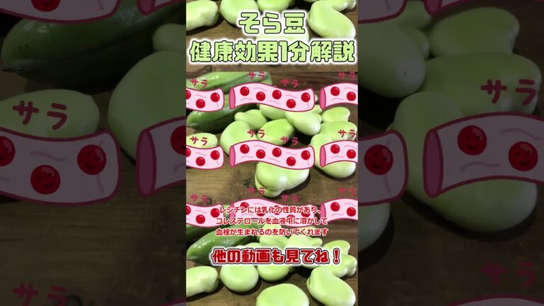 【ゆっくり解説】そら豆の栄養を1分で解説 #shorts