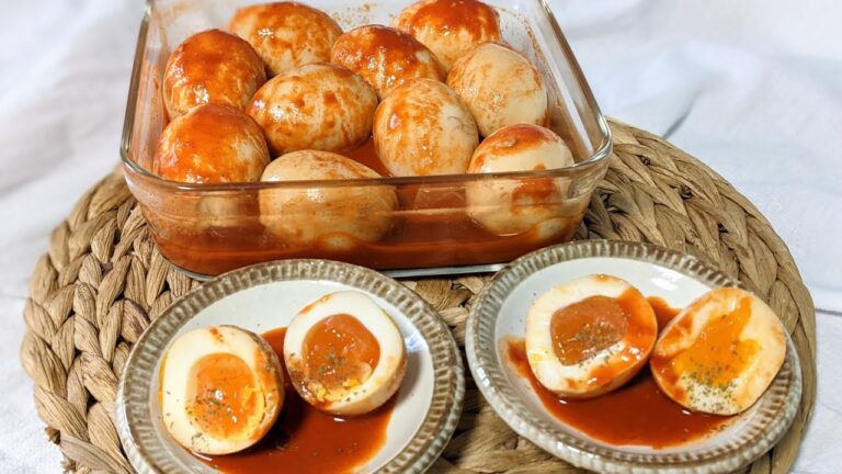 【アンニョン味玉】コチュジャン味のゆで卵🐣ハチャメチャびっくり旨いやつ。召し上がれ。