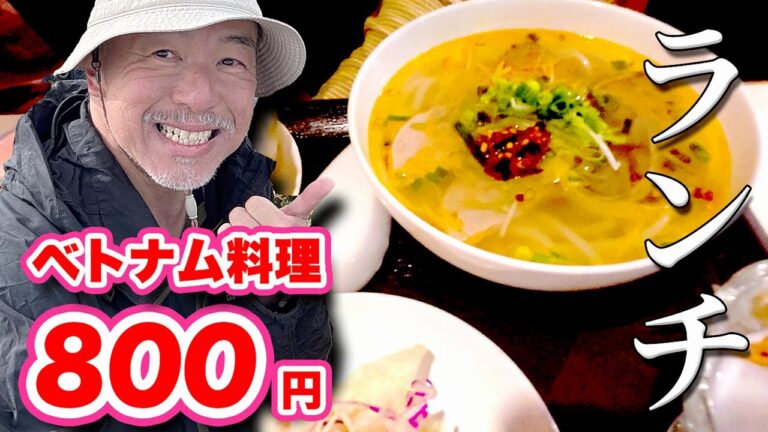本格ベトナム料理！【ランチ】フォー800円ランチセットを食べてみた【旅行VLOG、レビュー】生春巻き、ナタデココが付いて驚異のコスパ！駒ヶ根駅前なのに駐車場もある！