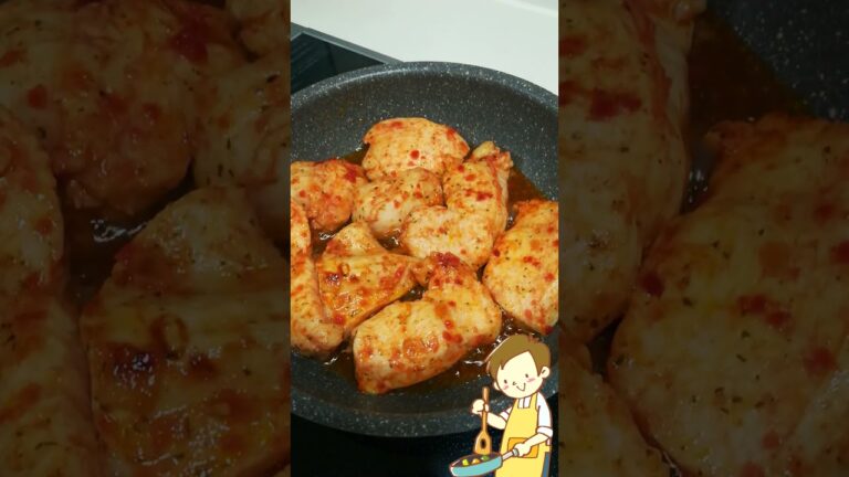 鶏むね肉のトマトソース焼きを作りました　#Shorts