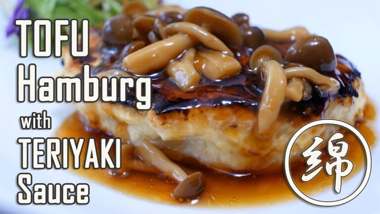 How to make tofu hamburg with TERIYAKI sauce || 豆腐ハンバーグの作り方